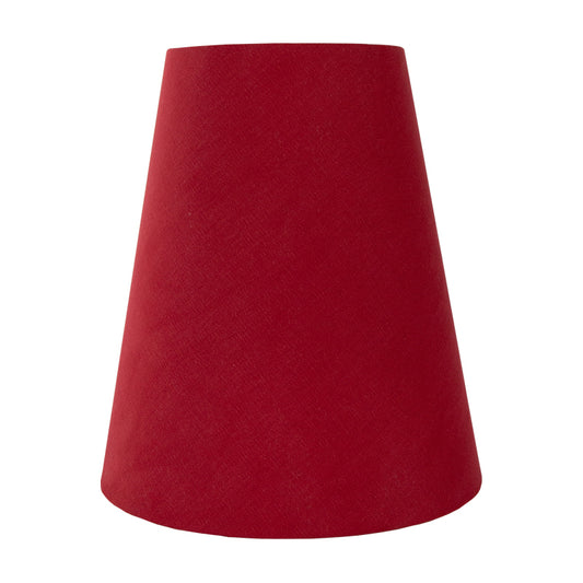 Bright Red Cotton Tall Empire Lampshade