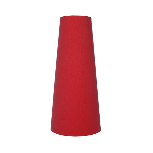 Bright Red Tall Tapered Lampshade