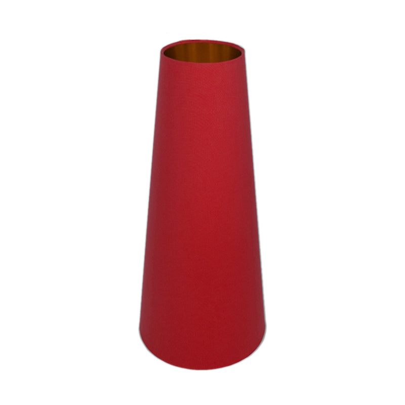 Bright Red Tall Tapered Lampshade