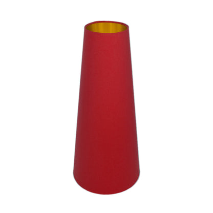 Bright Red Tall Tapered Lampshade