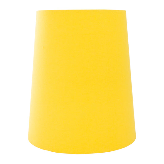Bright Yellow Cotton Tall French Drum Lampshade