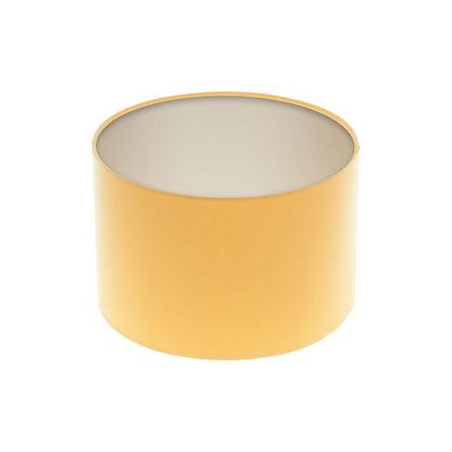Bright Yellow Drum Lampshade Champagne Inner