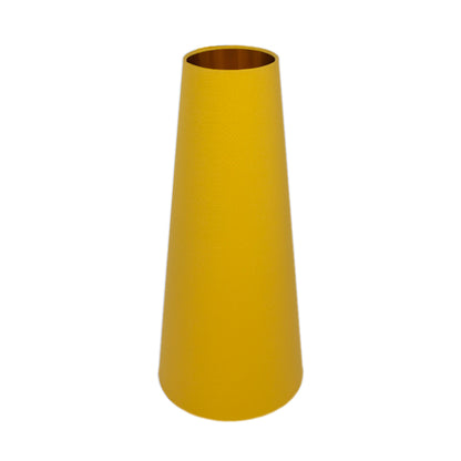 Bright Yellow Tall Tapered Lampshade