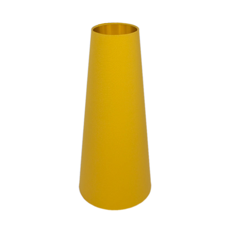 Bright Yellow Tall Tapered Lampshade