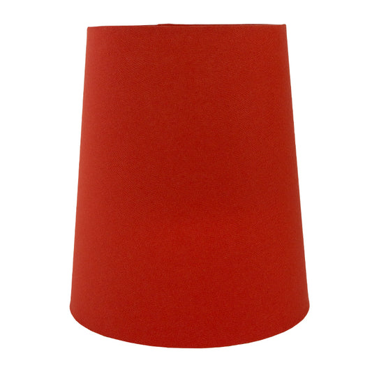 Burnt Orange Cotton Tall French Drum Lampshade