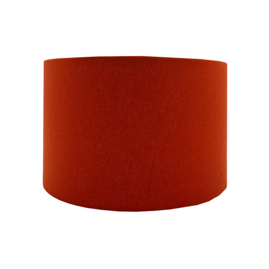 Burnt Orange Drum Lampshade