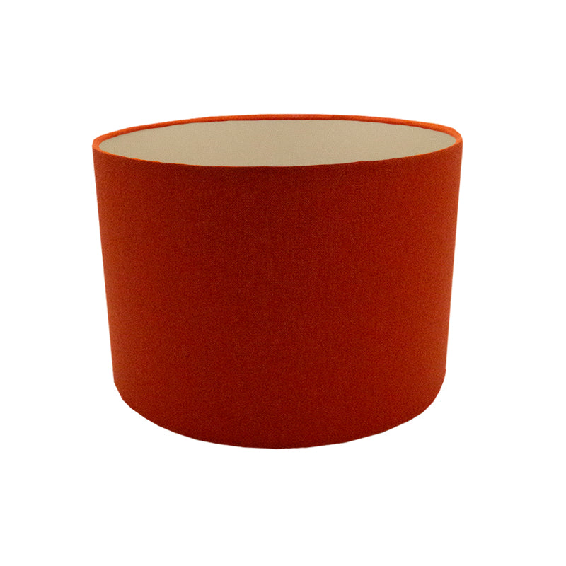 Burnt Orange Drum Lampshade