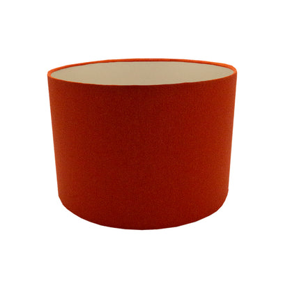Burnt Orange Drum Lampshade