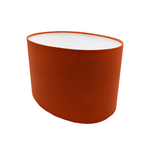 Burnt Orange Oval Lampshade