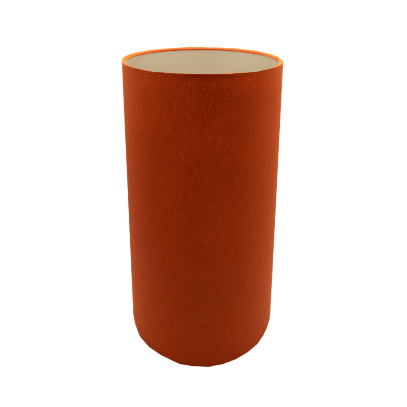 Burnt Orange Tall Drum Lampshade