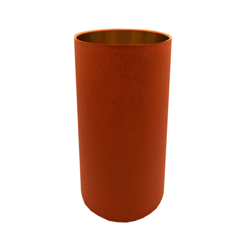 Burnt Orange Tall Drum Lampshade
