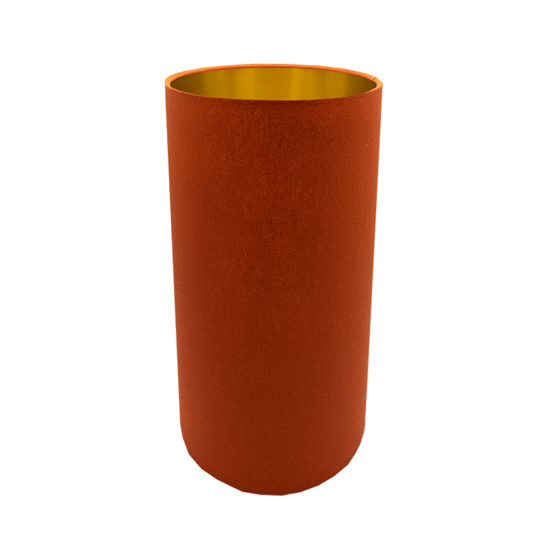 Burnt Orange Tall Drum Lampshade