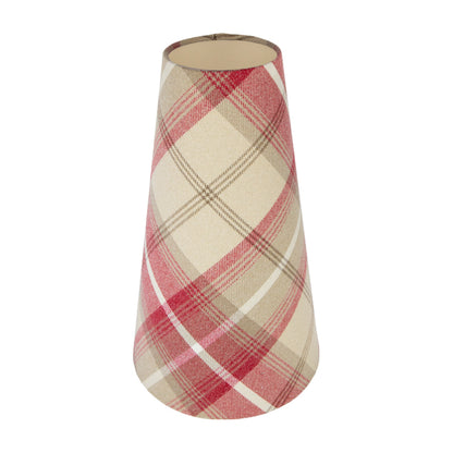Balmoral Cranberry Tall Tapered Lampshade
