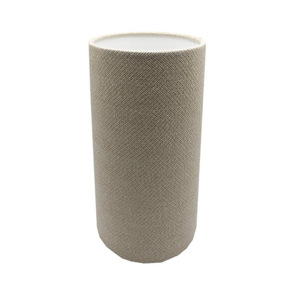 Cream Beige Herringbone Tall Drum Lampshade