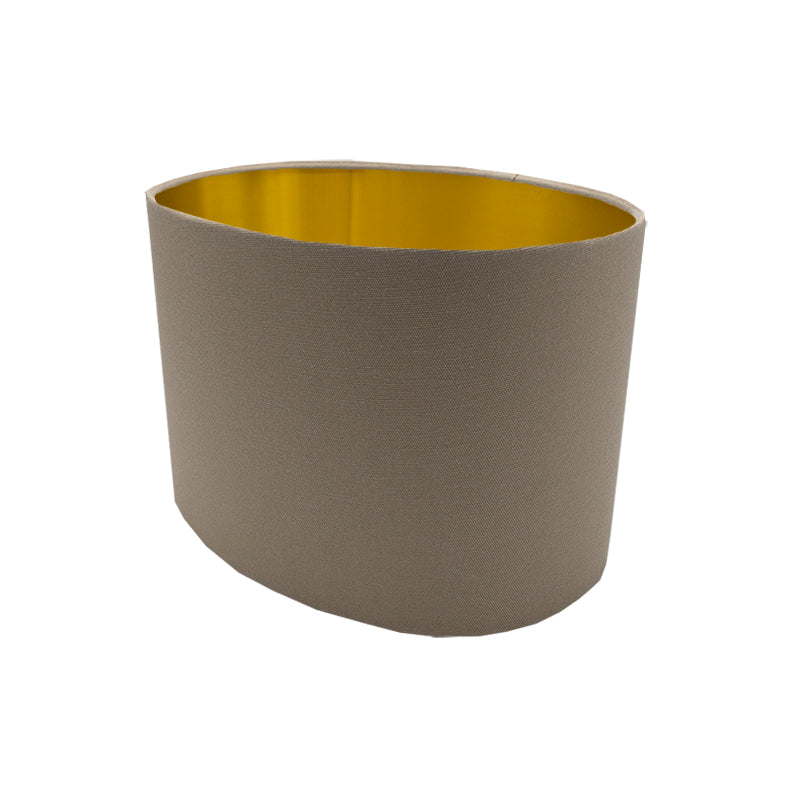 Dark Beige Oval Lampshade