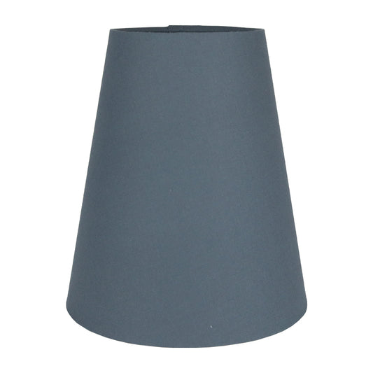 Dark Grey Cotton Tall Empire Lampshade