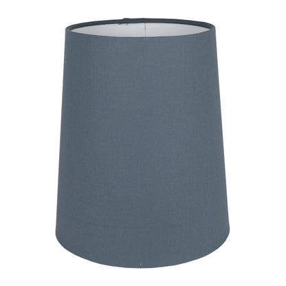 Dark Grey Cotton Tall French Drum Lampshade