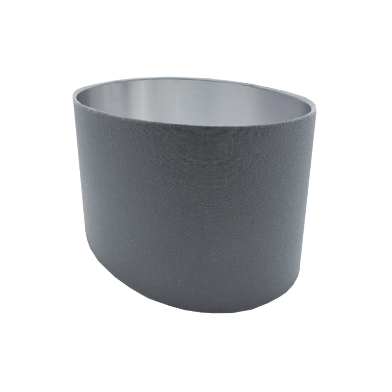 Dark Grey Oval Lampshade