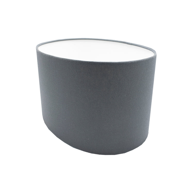 Dark Grey Oval Lampshade