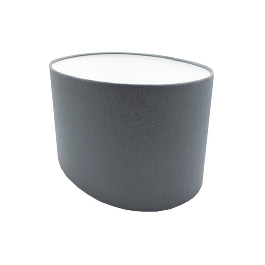 Dark Grey Oval Lampshade