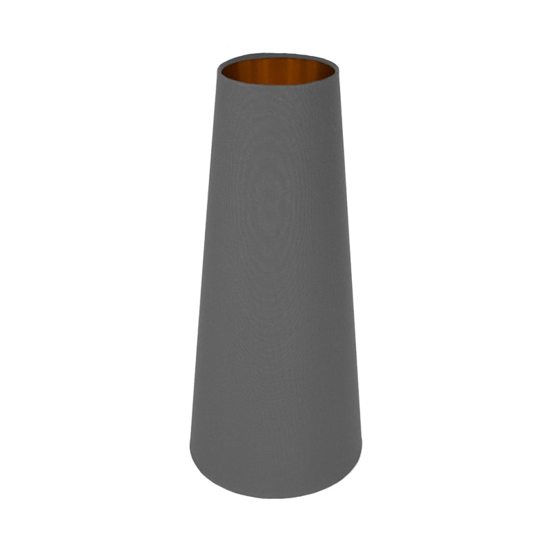 Dark Grey Tall Tapered Lampshade