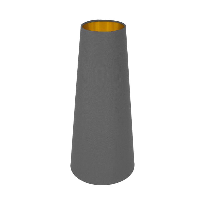 Dark Grey Tall Tapered Lampshade