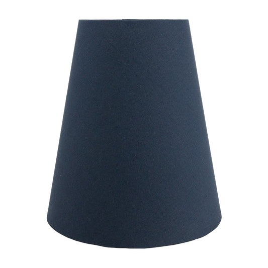 Dark Navy Blue Cotton Tall Empire Lampshade