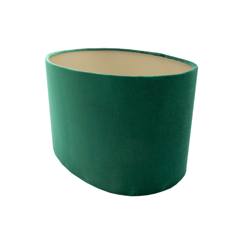 Emerald Green Velvet Oval Lampshade