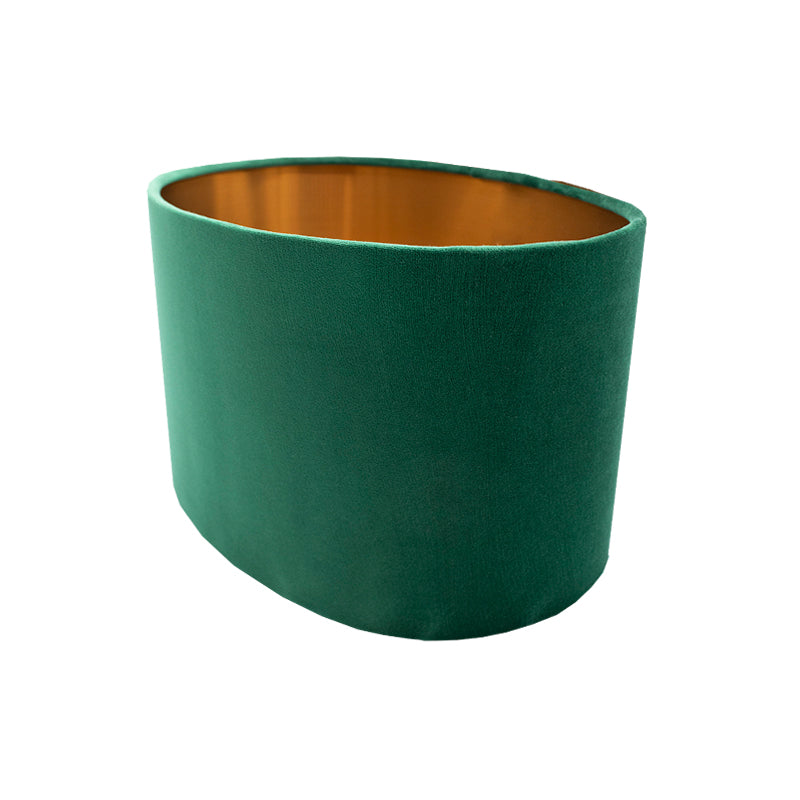 Emerald Green Velvet Oval Lampshade
