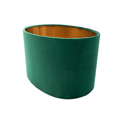 Emerald Green Velvet Oval Lampshade