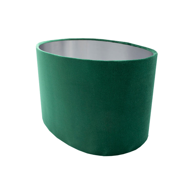 Emerald Green Velvet Oval Lampshade