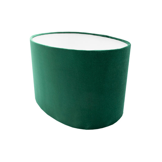 Emerald Green Velvet Oval Lampshade
