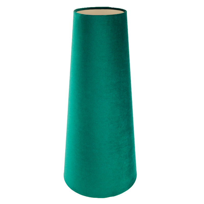 Emerald Green Velvet Tall Tapered Lampshade