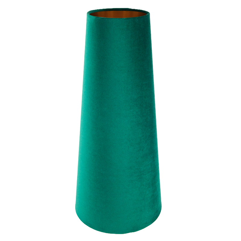 Emerald Green Velvet Tall Tapered Lampshade