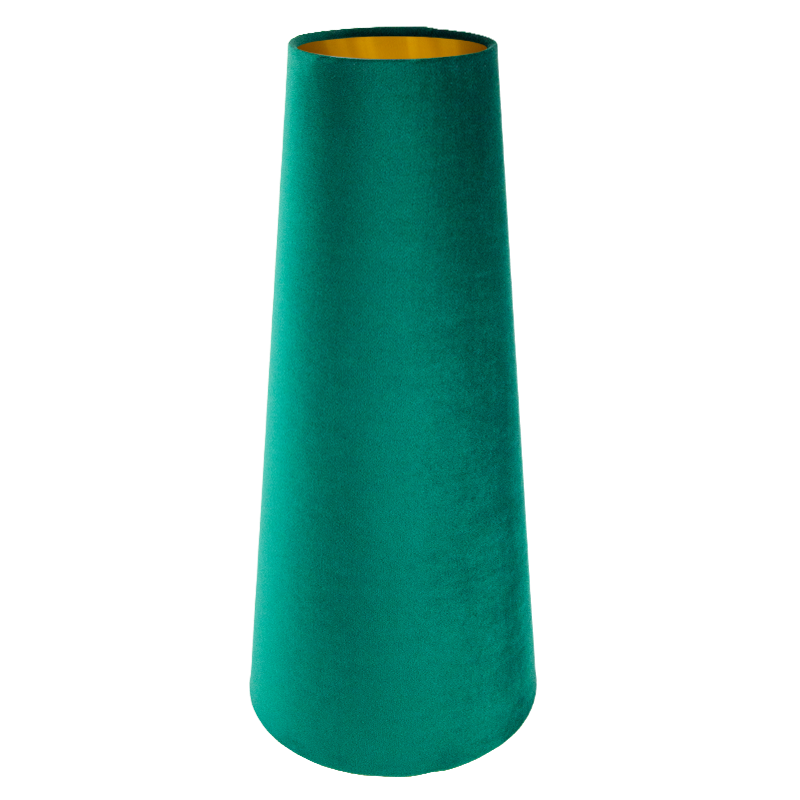 Emerald Green Velvet Tall Tapered Lampshade