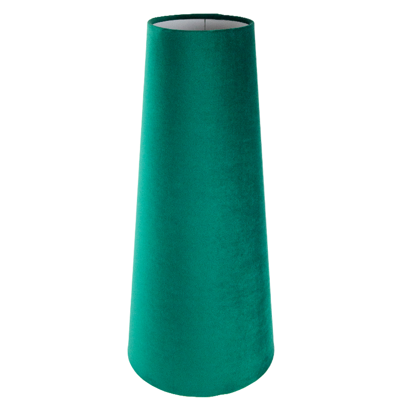 Emerald Green Velvet Tall Tapered Lampshade