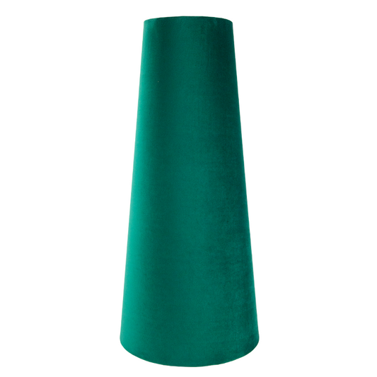 Emerald Green Velvet Tall Tapered Lampshade