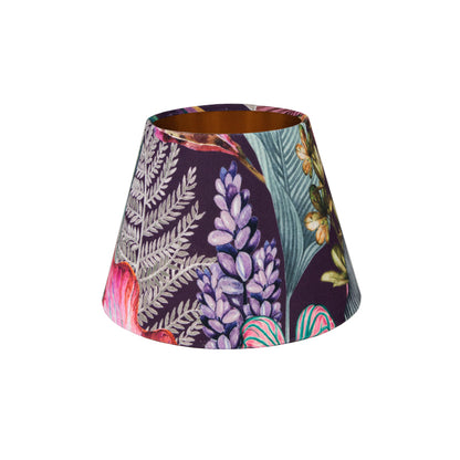 Oasis Aubergine Floral Velvet Empire Lampshade