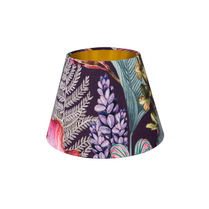 Oasis Aubergine Floral Velvet Empire Lampshade