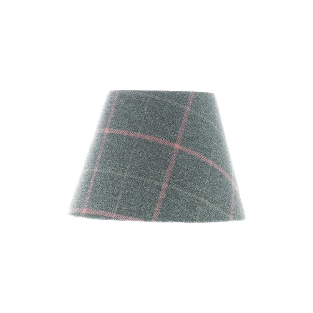 Exford Grey Pink Tartan Empire Lampshade