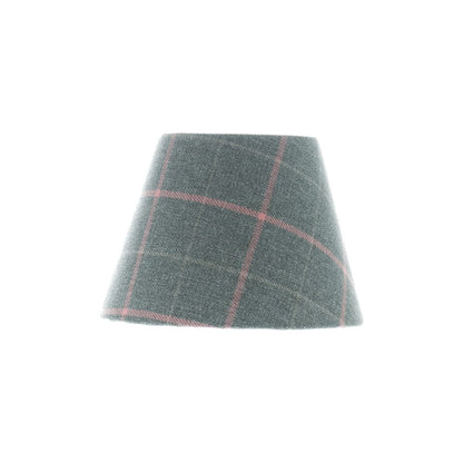 Exford Grey Pink Tartan Empire Lampshade