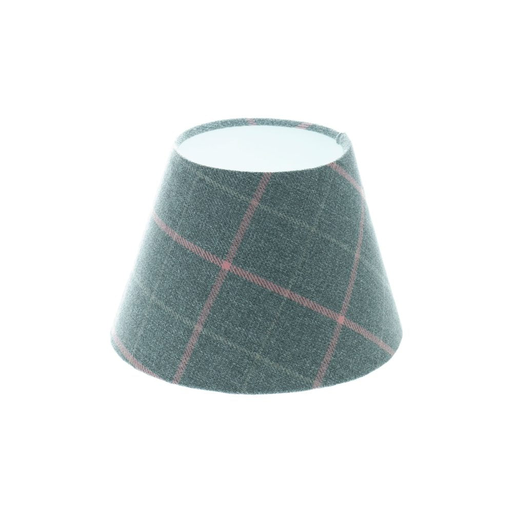 Exford Grey Pink Tartan Empire Lampshade