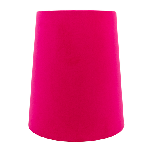 Fuchsia Pink Velvet Tall French Drum Lampshade
