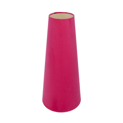 Fuchsia Bright Pink Velvet Tall Tapered Lampshade