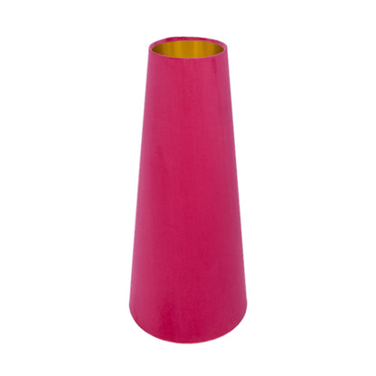 Fuchsia Bright Pink Velvet Tall Tapered Lampshade