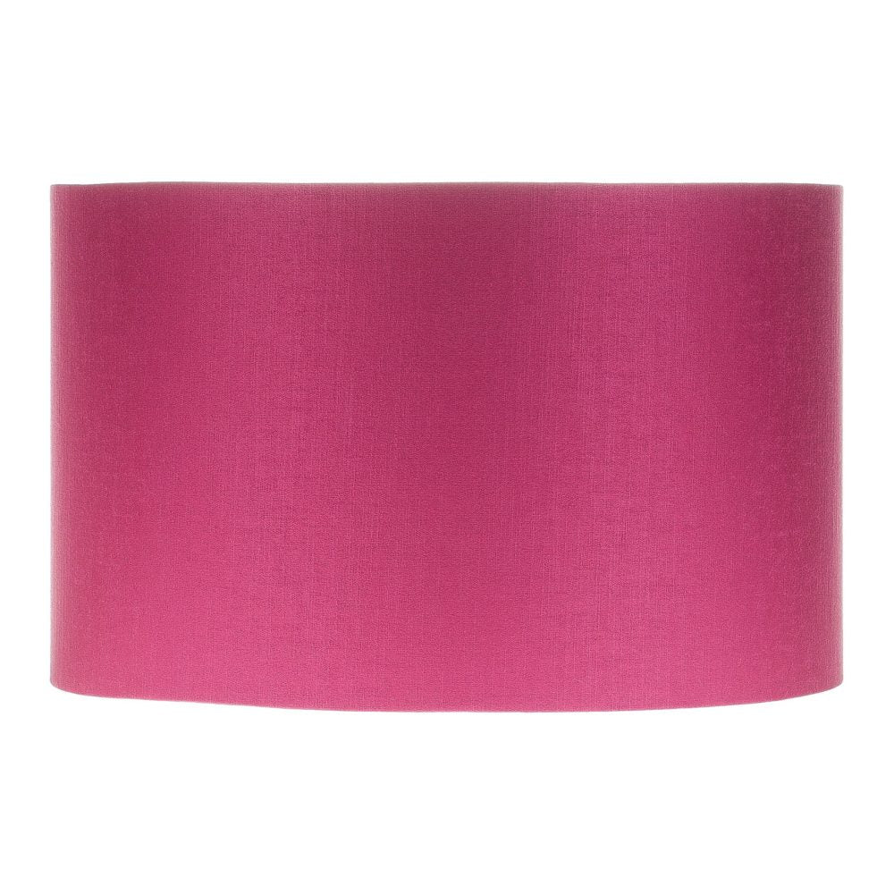 Bright Pink Satin Drum Lampshade