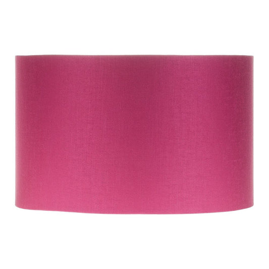Bright Pink Satin Drum Lampshade