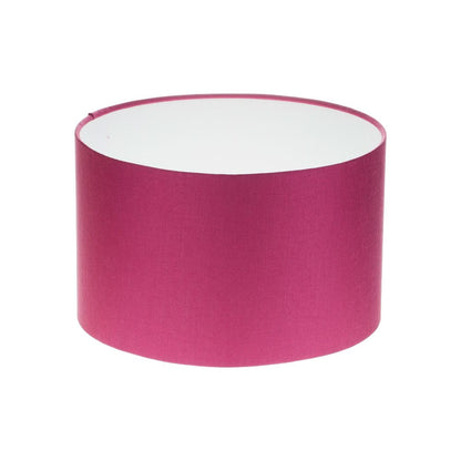 Bright Pink Satin Drum Lampshade