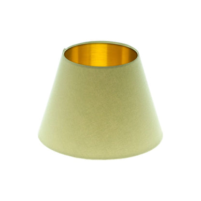 Light Green Empire Lampshade Brushed Gold Inner