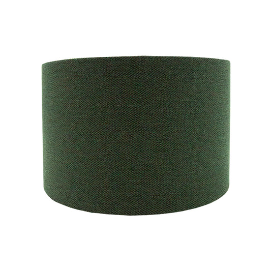 Toad Green Herringbone Drum Lampshade